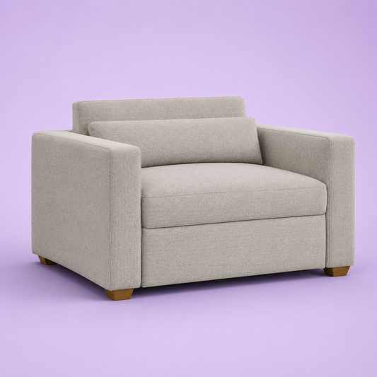 Dillard Fabric Twin Size Convertible Sleeper Chair