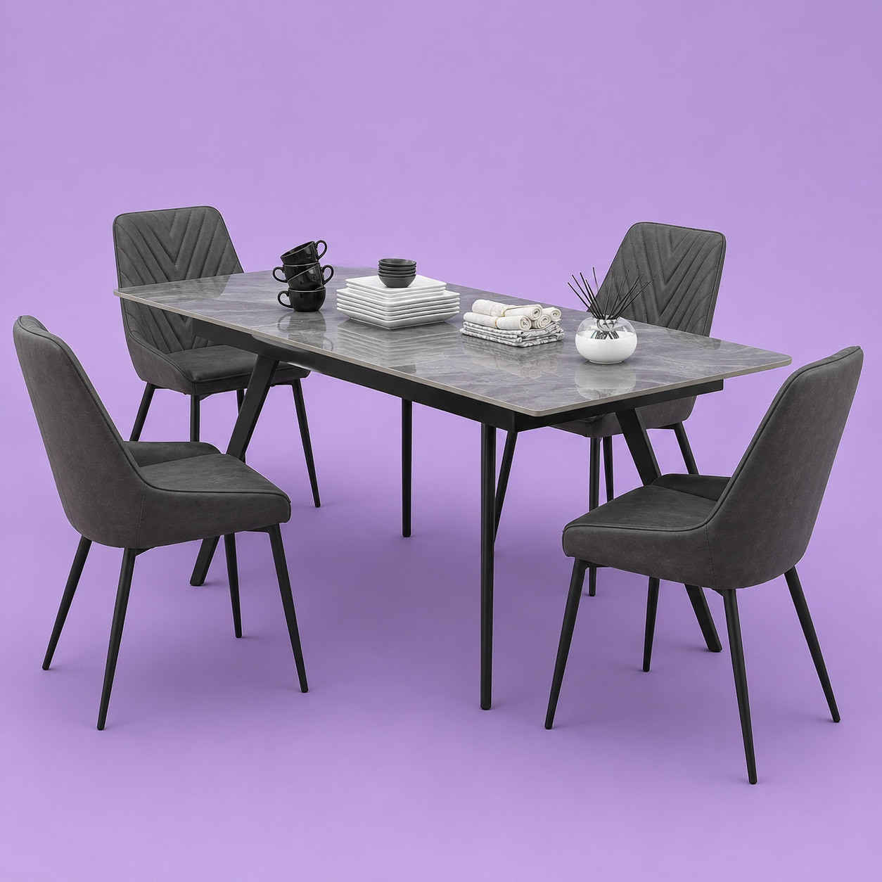 Leyera 5 Pc Dining Set