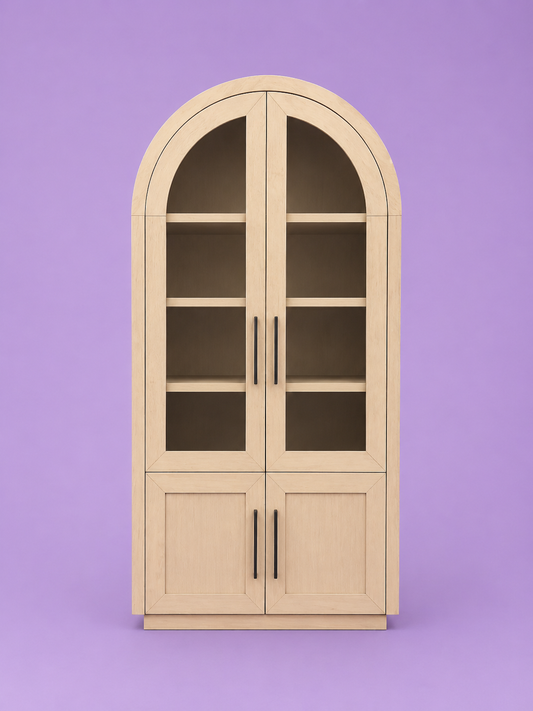 Aspen 80" Bookcase Light Brown