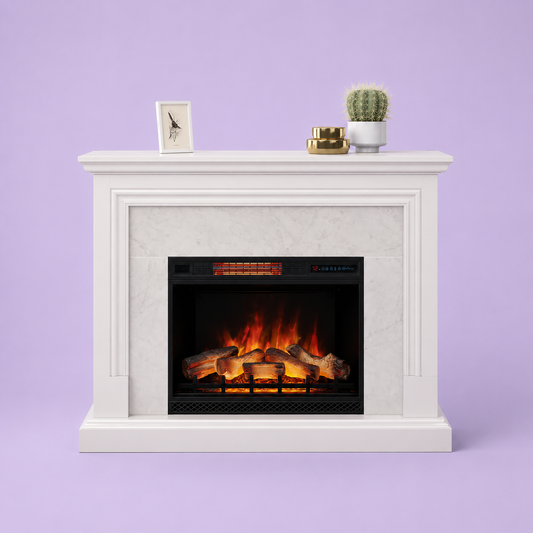 Cassandra 52.9" Mantel with ClassicFlame Electric Fireplace