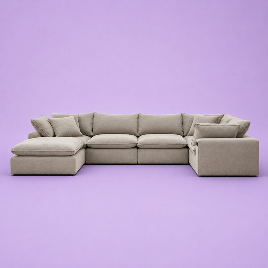 Sereen 6-piece Fabric Modular Sectional